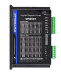 StepperOnline DM860T digital stepper motor driver in black housing with two green terminal blocks on the right