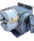 Rock Solid 3 Jaw Chuck Indexing Head Built Tough For Heavy Duty Shop Rig With Cast Iron Frame For Horizontal Or Vertical Cnc Milling Machine Rotary Axis Setup Sweet For Precision Drilling Tasks 8 Inch side view showing durable metal construction and adjustable jaw mechanism