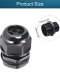 Five Hole Nylon Cable Gland IP68 Waterproof With Adjustable Locknut, 25mm Thread, Easy Install, Dustproof Sealing Grommet