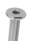 Close-up of 20 Piece M8x35 Hex Socket Head Cap Screws Set for Cat Tree Replacement and Furniture Connectors, fully threaded bolt