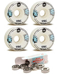 54mm Pro Skateboard Wheels With V Cut 99A Durometer For Street And Park, Lucidity Mike Arnold Edition with Andale bearings
