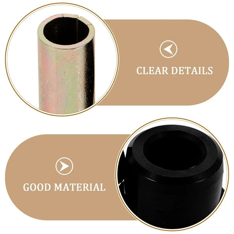 Close-up of rubber and metal bushings in Rear Leaf Spring Bushing Kit for Golf Cart Suspension Replacement with Rubber and Metal Bushings Built Tough Easy Tool Free Install Durable Ride Protection and Reliable Performance