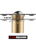 Stainless Steel Closet Door Ball Catch Hardware Kit With Adjustable Ball And Strike Plate Brushed Satin Finish side view