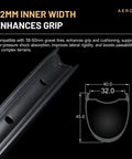 Diagram of Aero Plus Gravel Wheels With Wing 32mm Inner Width Carbon Wheelset, highlighting enhanced grip.
