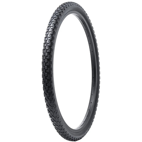 2 Pack 24 Inch Mountain Bike Tires And Tubes Set 24x1.75/47-507 Heavy Duty Tubes With AV32mm Schrader Valves Folding Replacement MTB Tire And Tube Combo With Deep Crisscross Tread For Beefy Off Road Grip displayed