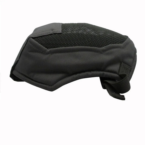 Side view of Rugged Fencing Face Shield With Ventilated Alloy Mesh Full Coverage Headgear For Outdoor Practice And Competition