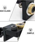 Dead Center Woodwork Punching Locator Tool For Carpentry Marking And Drawing Solid Aluminum Alloy Manual Drilling Positioner close-up of components.