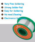 Ultra Thin 0.3mm Solder Wire For Precision Electronics Soldering Rosin Core Lead Free Sn99 Ag0.3 Cu0.7 Alloy on reel.