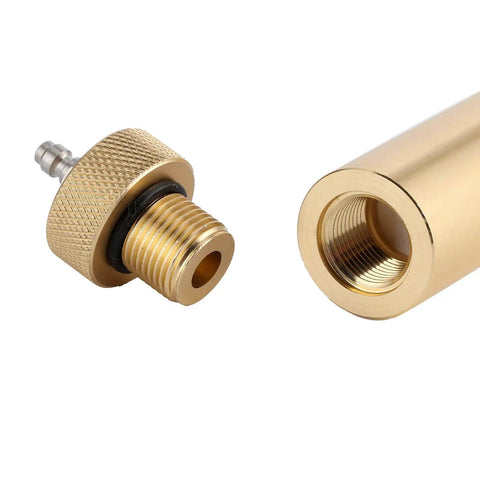 Close-up of Heavy Duty High Pressure Oil Water Separator For PCP Pumps And Air Compressors Pro Grade 30MPa threads and connector detail