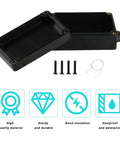 4 Pack IP65 Waterproof Junction Box Outdoor Plastic Electrical Project Box Enclosure With Fixed Ear For Electronics