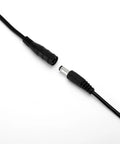 Close-up of a DC connector cable for Adjustable 12V DC Fan Power Supply for PC fans, compatible with 3 pin or 4 pin fans.