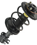 Top Shelf 12 Piece Front And Rear Steering And Suspension Kit For 2004 2008 Nissan Maxima includes black strut with coil spring.