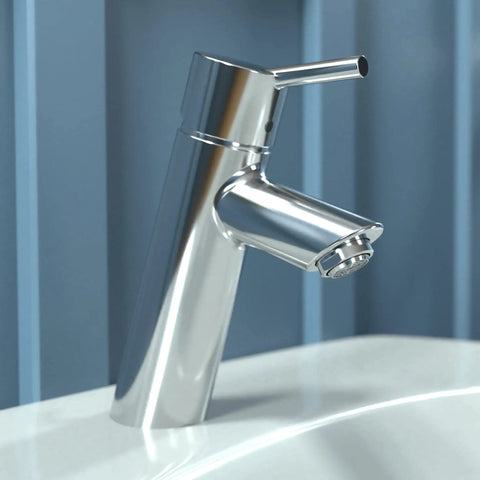 Talis S Modern Timeless Easy Clean 7-Inch Tall Bathroom Sink Faucet 1-Handle Chrome Finish in single-hole mount