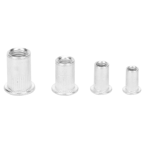 Rocksolid Hand Rivnut Tool Kit With 100 Pcs Blind Riveting Set Of Aluminum M4 M5 M6 M8 Hardware For Durable Fixes On Any Project, aluminum rivnuts M4 M5 M6 M8