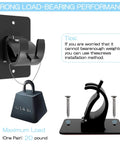 Stick On Curtain Rod Bracket Set 8 Pack No Drill Easy Mount Universal Plastic Holders strong load-bearing performance