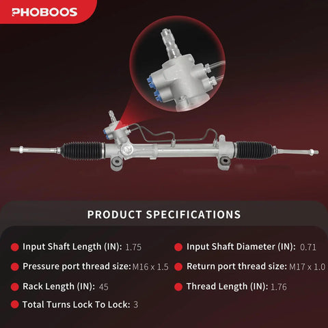 Toyota RAV4 2004 2005 Power Steering Rack And Pinion Assembly Replacement Direct Fit Leak Resistant New Unit For L4 2.4L With Smooth Steering And Durable Leak Proof Design