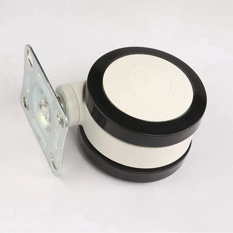 Tough As Nails Polyurethane Swivel Casters Heavy Duty Replacement Wheels For Medical Equipment And Beauty Carts Zero Hassle Install 62MM with metal plate.