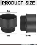 4 Pack 4 Inch PVC Pipe Fitting Male Adapter Schedule 80 Socket To NPT Connector For Water Irrigation And Plumbing Heavy Duty Industrial Grade Corrosion Resistant Built To Handle High Pressure And High Flow Leak Free, 4 in size view