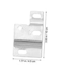 Heavy Duty Corner Brackets For Cabinets And Cupboards Wall Mounting Hardware Set showing a 3.93 in iron angle bracket with slotted holes.