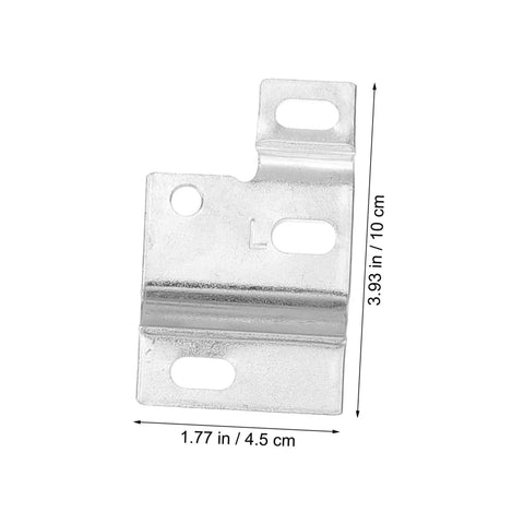 Heavy Duty Corner Brackets For Cabinets And Cupboards Wall Mounting Hardware Set showing a 3.93 in iron angle bracket with slotted holes.