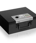 Compact Fireproof Safe Box With Digital Keypad Lock For Home Use, Stash Safe For Jewelry Cash And Important Documents, Built With Double Steel Walls, 0.26 Cu Ft Capacity, Black