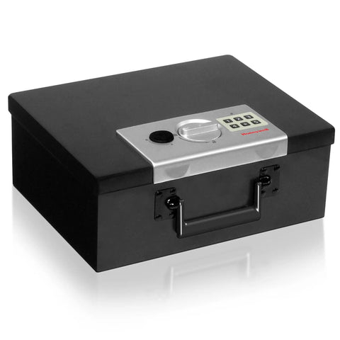 Compact Fireproof Safe Box With Digital Keypad Lock For Home Use, Stash Safe For Jewelry Cash And Important Documents, Built With Double Steel Walls, 0.26 Cu Ft Capacity, Black