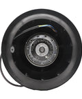 Heavy Duty Industrial Centrifugal Cooling Fan Blower R2E220-AA40-23 25 48 50 Series For Industrial Equipment Heat Dissipation High Efficiency Airflow Low Noise Motor Beefy Build Easy Mounting Perfect For Continuous Duty Cooling, black rear view with wiring