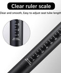 Bike Seat Post 400mm Aluminum Alloy For Mountain Road BMX And Fixed Gear Bikes with clear ruler scale for easy adjustment