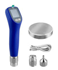Portable Ultrasonic Hardness Tester With Dual Probes For Measuring HL HV HB HS HRA HRB HRC, handheld blue gauge with probes and cable
