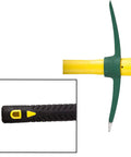 15 Inch Pick Mattock Hoe With Forged Steel Head And Fiberglass Handle For Digging And Loosening Soil, Weeding And Gardening, Camping Or Prospecting