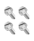 Heavy Duty License Plate Screws Kit 4 Pack Silver Bolts For Cars SUV Truck Universal Fasteners, Rust Resistant Galvanized Carbon Steel