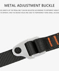 Metal adjustment buckle on Climbing Belt And Foot Loop Lanyard Set For Outdoor Tree Climbing, Adjustable Arborist Gear
