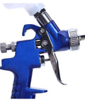Close-up of Premium Mini Paint Sprayer With Slick Adjustment Knobs and Hassle Free Setup for Rapid Car Detailing.