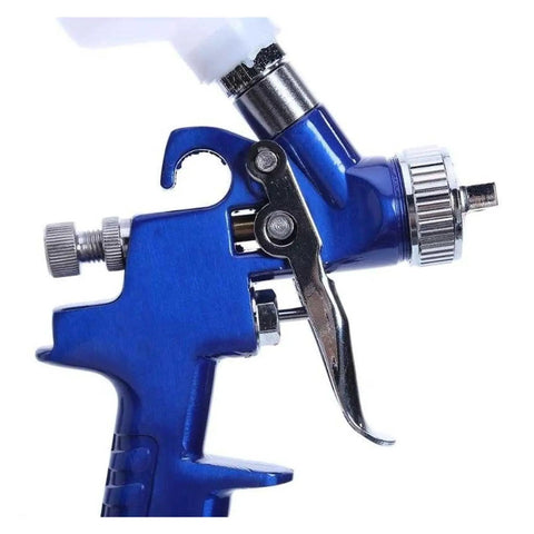 Close-up of Premium Mini Paint Sprayer With Slick Adjustment Knobs and Hassle Free Setup for Rapid Car Detailing.