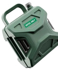 Green fuel can with 'Diesel Only' sticker, part of Diesel Only Stickers Eight Pack 6 By 2 Inch Weatherproof Ultra Durable Fuel Identification Labels For Fuel Tanks Cans Gas Caps And Heavy Equipment Bright White On Green Background