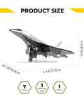 Concorde Supersonic Cargo Aircraft Model Kit For DIY Builders Assemble 3D Airplane Working Model 7 Piece Metal Kit