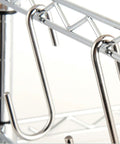 Heavy Duty S Hooks 2.4 Inch 30 Pack For Hanging Pots Utensils Jeans Clothes Bags Hats Towels Plants And More Strong Metal Hangers shown on a rack