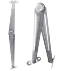 Two Pack Lid Support Hinge For Cupboards And Desk Drop Fronts Heavy Duty 10.2 Inch Iron Folding Stay With Stop Silent Smooth Lift Lid Hinge For Cabinet Doors Furniture Silver Finish