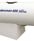 Heavy Duty Portable Gas Heater Rating 400000 Btu with white exterior, designed for workspace warmth and portability.