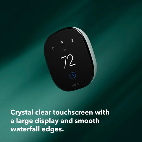 Smart Thermostat Enhanced with WiFi and Voice Control, large touchscreen display, energy savings, works with Siri, Alexa, Google