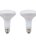 LED BR30 Flood Light Bulb 65W Equivalent Energy Saving 9W Dimmable Frosted Finish 650 Lumens Warm White 3000K Two Pack