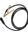 Top Notch 260A Brass Ground Clamp For Heavy Duty Welding Jobs with black cable and brass clip for secure connections.