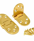 Heavy Duty Solid Brass Flap Hinges For Butler Tray Tables And Portable Flip Tops Offer smooth rotation and flush closing, with screws included.