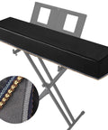 88 Key Piano Keyboard Cover Leather Luxury Soft Digital Dust Cover Waterproof Dustproof Protective Shield Fits Most 88 Keys