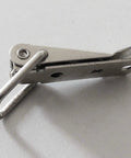 Straight Up Tough Spring Loaded Toggle Hasps 10 Pack Secure Latch Clasps For Toolboxes Cabinets Drawers And Suitcase Locks Solid Hardware For Everyday Jobs, close-up of a silver spring latch.