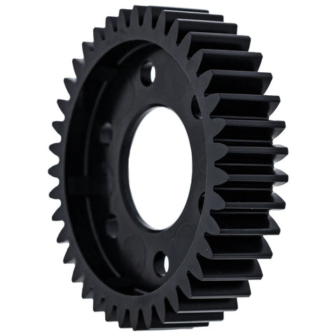Side view of Beefy Spur Gear Replacement For Lawn Tractors M111151 Pro Grade High Torque Quiet Operation Durable Straight Teeth Gear