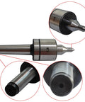 MT3 Live Center Long Nose for Lathe Tailstock Medium Duty 60 Degree Point Triple Bearing 0.000197 Inch Accuracy CNC Lathe Tool