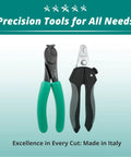 Pro Grade Heavy Duty Precision Cable And Tubing Cutter Up To 0.5 Inch Diameter 6 Inch Chrome Plated Carbon Steel Tool with green handles