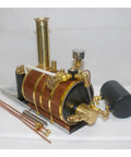 Handy 200ml copper steam boiler with gauge, main valve, for steam engines; part of 200ml Steam Boiler Model For Single Double And Triple Cylinder Steam Engines And Model Ships Physics Education Kit Dope Copper Construction Fully Equipped With Gauge Main Valve Water Level Meter And Safety Valve Ideal Gift For Collectors.