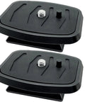 2 Pack 35mm Quick Release Plate For Tripod Mount Adapter With QR Camera Mounting Ball Head Parts Replacement For Quantaray Slik Walmart Sunpak 5800D 7000TM 6400UT 8001UT MX1000, black